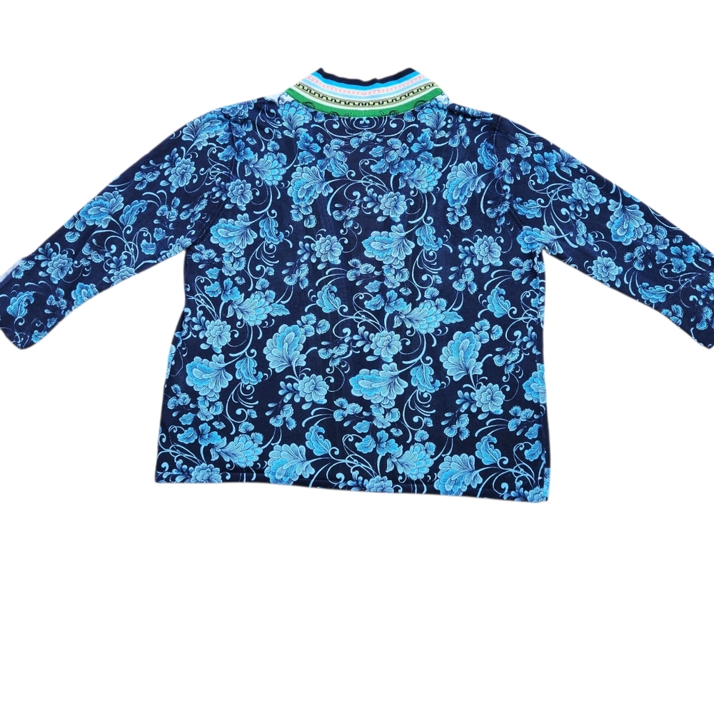 Chico's Women's Sweater Layer Open-Front Cardigan Green-Blue Size 2 (US Large) - Picture 8 of 15